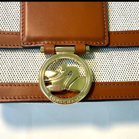 Longchamp Box-Trot M Canvas Crossbody Bag - Picture 3 of 6